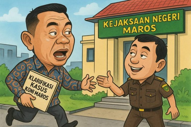 Hamzah Desak Transparansi Kasus Korupsi KONI Maros, Marjan Massere Di Periksa Kejari Maros