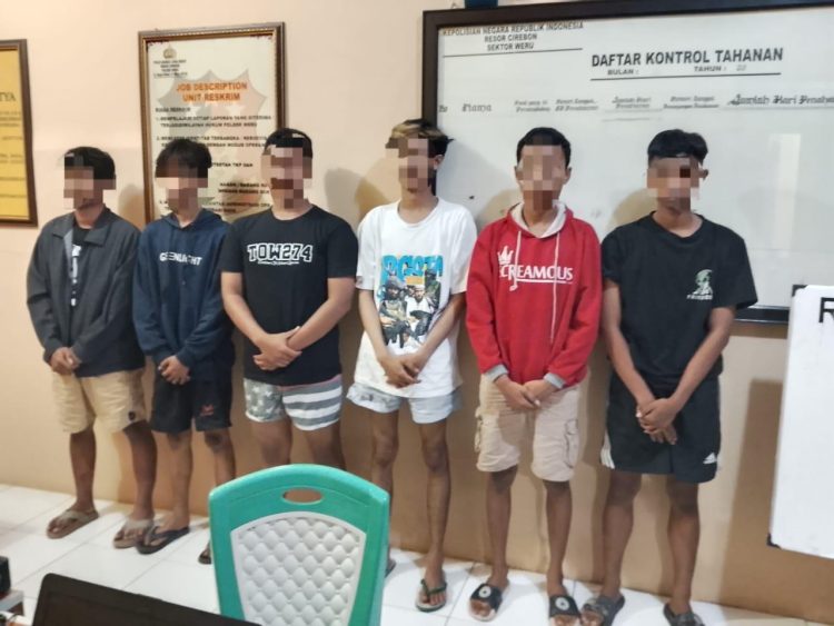Geng Motor Berulah di Weru,Polresta Cirebon Tangkap 9 Pelaku ,Sita Sajam dan Bom Molotov