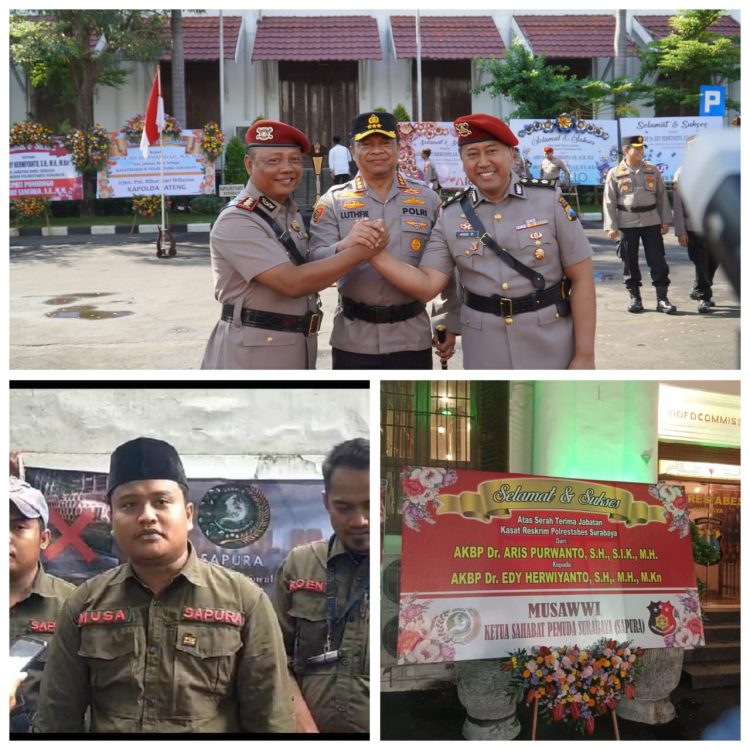SAPURA Ucapkan Selamat Kepada AKBP Edy Herwiyanto Sebagai Kasat Reskrim Polrestabes Surabaya