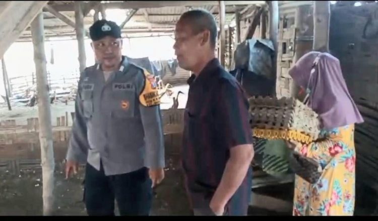 Dukung Ketahanan Nasional,Bhabinkamtibmas Kragan Kunjungi Peternakan Bebek Wujudkan Swasembada Pangan