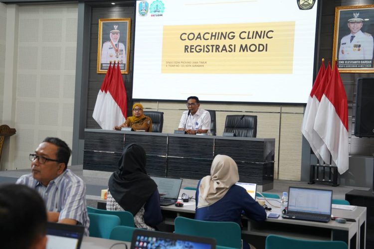 Kadis ESDM Jatim Gagas Coaching Clinic MODI Self Service Untuk Tertib IUP dan SIPB