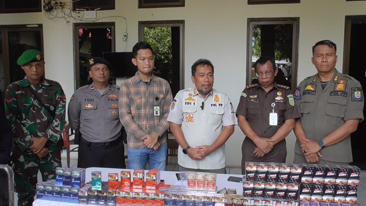 Kodim 0614/Kota Cirebon Satpol PP dan Bea Cukai Gelar Operasi Gabungan Pemberantasan Rokok Ilegal