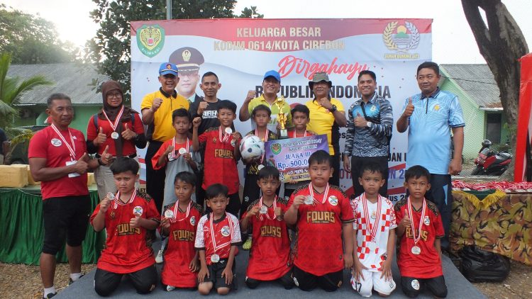 Dandim 0614/Kota Cirebon Resmi Tutup Festival Sepak Bola Usia Dini U-10 & U12