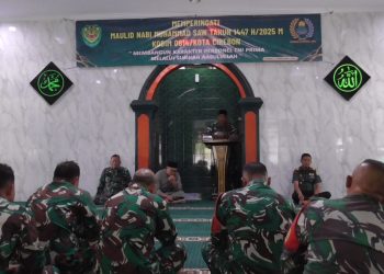 Kodim 0614/Kota Cirebon – Gelar Peringatan Maulid Nabi Muhammad SAW 1447 H