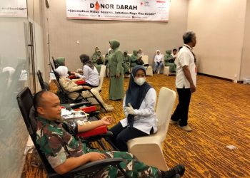 Kodim 0614/ Kota Cirebon Gelar Donor Darah dalam Rangka HUT ke-80 TNI
