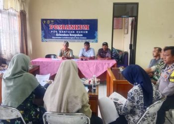 Babinsa Kesepuhan Hadiri Kegiatan Simulasi Posbankum di Kelurahan Kesepuhan