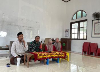 Babinsa Kesepuham Dampingi Kegiatan Pemberian Makanan Tambahan Untuk Balita Stunting