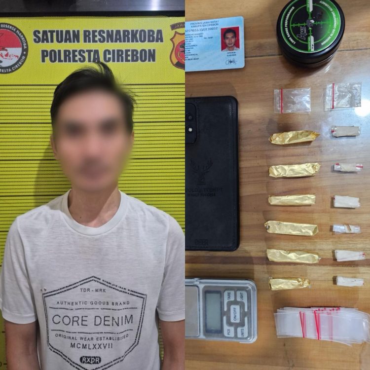 Satresnarkoba Polresta Cirebon Bekuk Pengedar Sabu di Babakan Amankan Barang Bukti 4,8 Gram