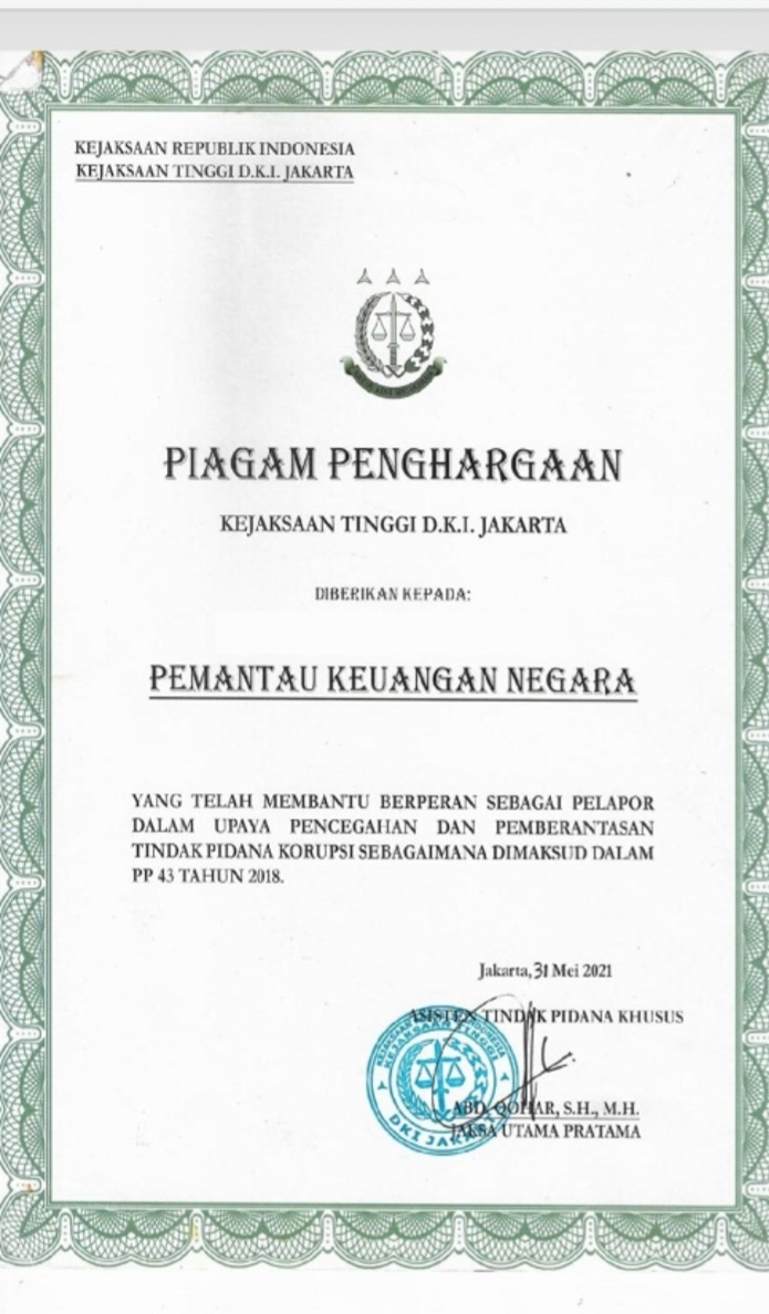 PKN, Organisasi Masyarakat yang Berhasil Raih 7 Penghargaan Negara atas Perannya dalam Pemberantasan Korupsi