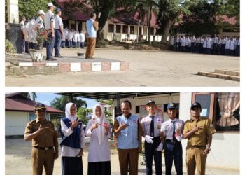 Sambut Generasi Emas 2045 SMPN 1Gunung Meriah Tanamkan 9 Nilai Integritas Anti Korupsi