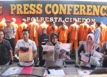 Satreskrim Polresta Cirebon Ungkap 17 Kasus Kriminal 18 Tersangka dan Puluhan Barang Bukti Diamankan